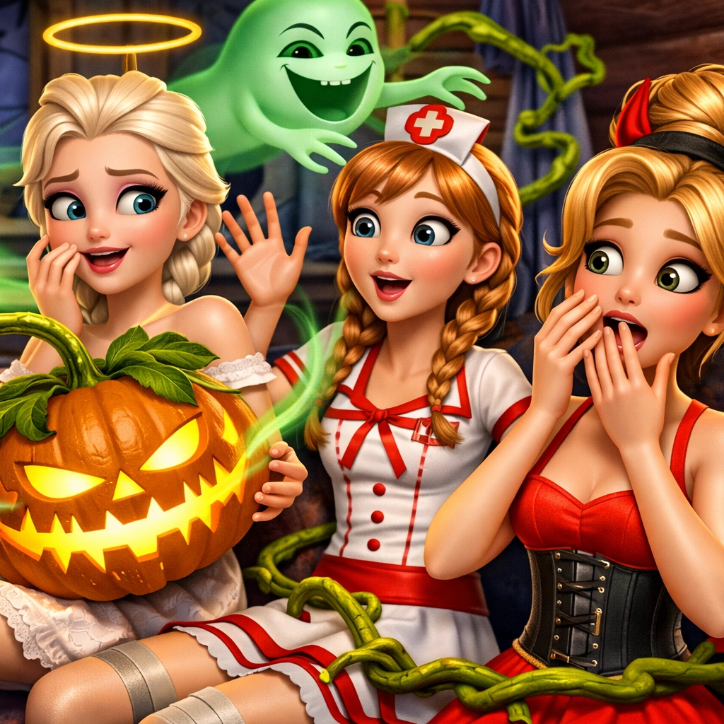 A night of spooky fun in 'Scary Cabin Halloween'!